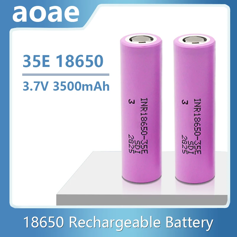 

18650 high current lithium rechargeable battery 3.7v original 3500mah INR18650 35E suitable for flashlight mobile power supply
