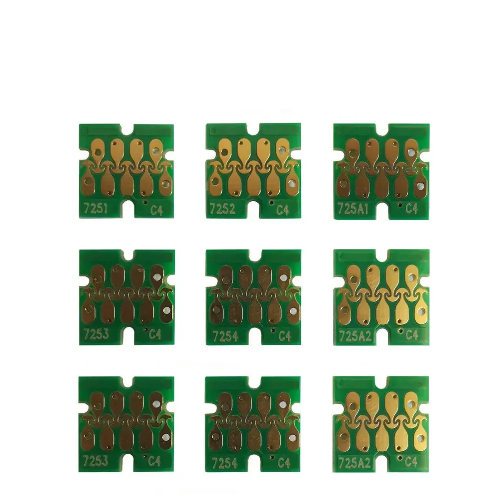 T7251 T7254 T725A чип принтера с белыми чернилами для Epson SureColor F2000 F2100 SC-F2000 SC-F2100 T725A00 белые