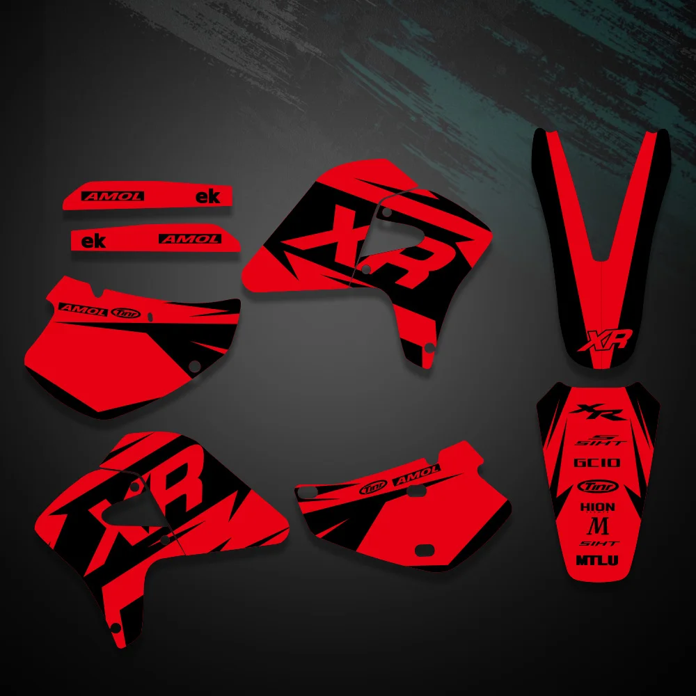 

Фоновая наклейка с графикой команды мотокросса для Honda XR650R XR 650 R 2000 2001 2002 2003 2004 2005 2006 2007 2008 2009