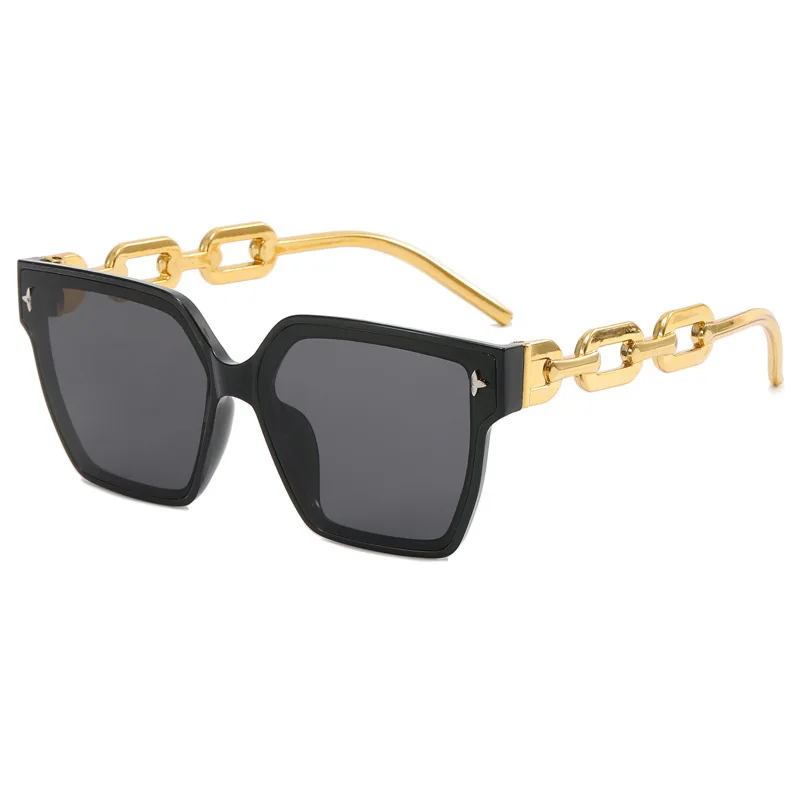 

Personality Chain Leg Sunglasses For Men Women Brand Design Retro UV400 Sun Glasses Classic Vintage Ladies Male Eyewear Shades