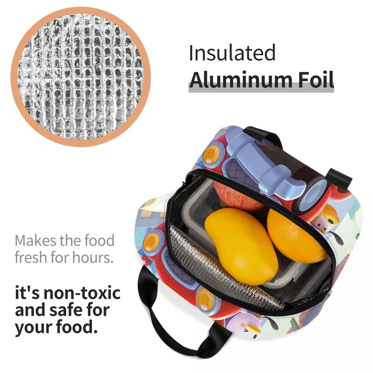 Tsum Сумки для обеда Изолированная коробка бенто Портативная сумка Герметичные