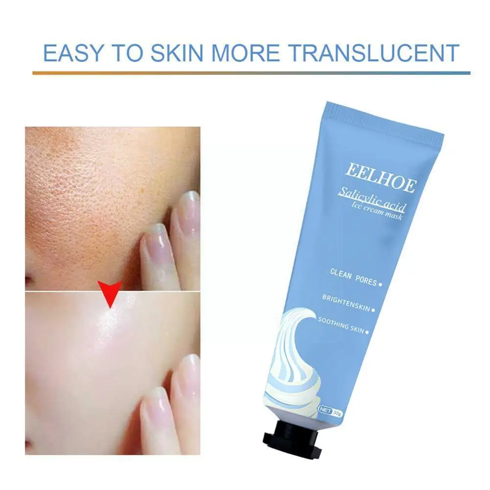 

300ml Salicylic Acid Ultra Cleansing Ice Moisturizing Repairing Aloe Extract Cream Brighten Whiten For Face Care X6y0