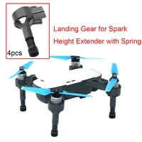 4pcs landing gear for dji spark drone shockproof stand soft spring legs quick release feet protector height extender accessory