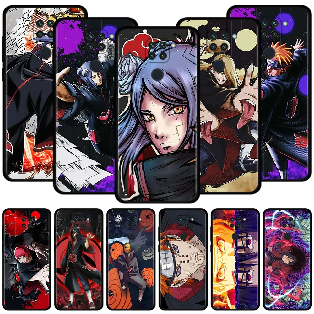 

Phone Case For Xiaomi Redmi Note 11S 11T 11 10 8 Pro 9S 9T 9 8T 10 K50 K40S K40 10C 9A 9C Coque Naruto Akatsuki Pain Deidara