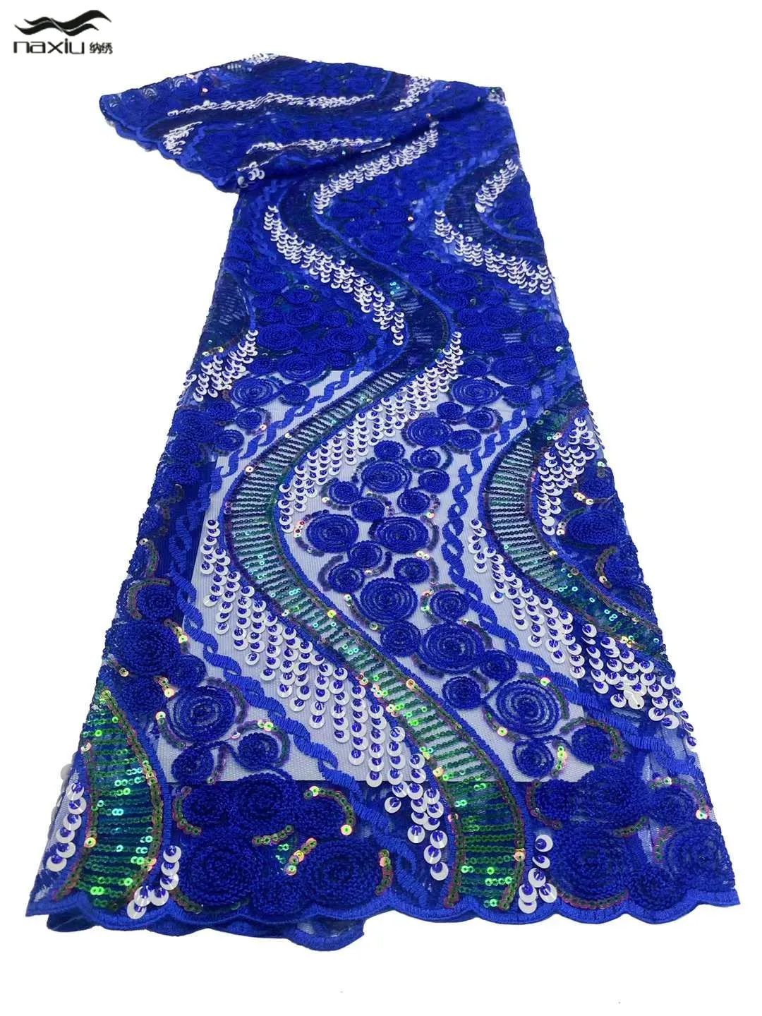 

Madison, африканская блестящая сетчатая кружевная ткань 2022, роскошное Белое кружево, французская сетка, вышитая Тюлевая ткань для свадебного п...