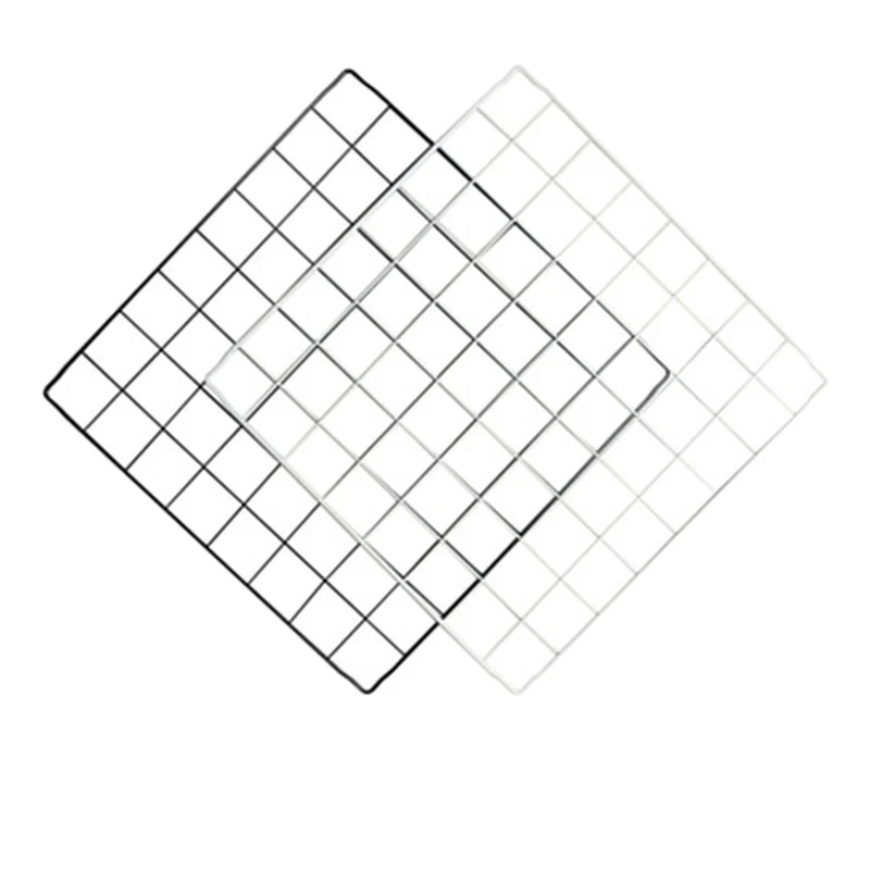 

Multifunctional Black Metal 35x35cm Mesh Combination Storage DIY Cube Wardrobe And Modular Shelf Net Wire Mesh Shelf