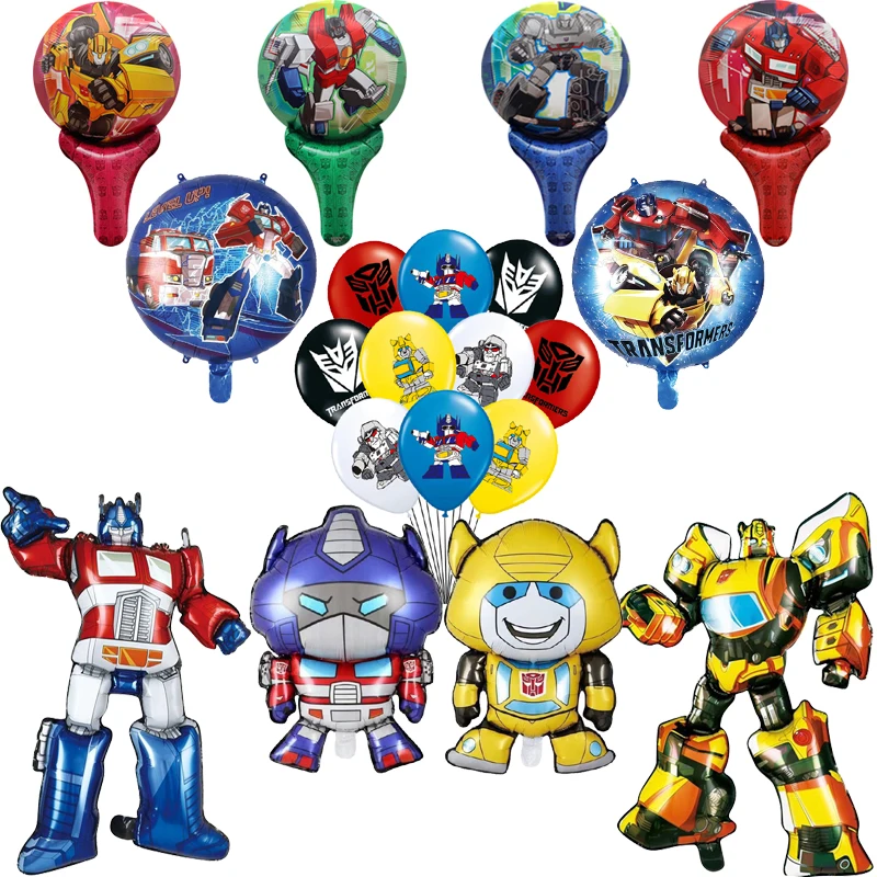 Трансформируемые воздушные шары из фольги черная красная желтая пчела