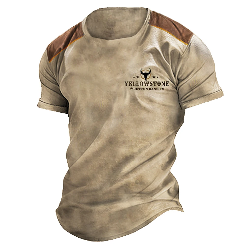 

2023 Street Fashion Trend Style T-Shirt For Men Mature Popular 3d Print Men's T-Shirt Summer Unique Style Short-Sleeved Clothing