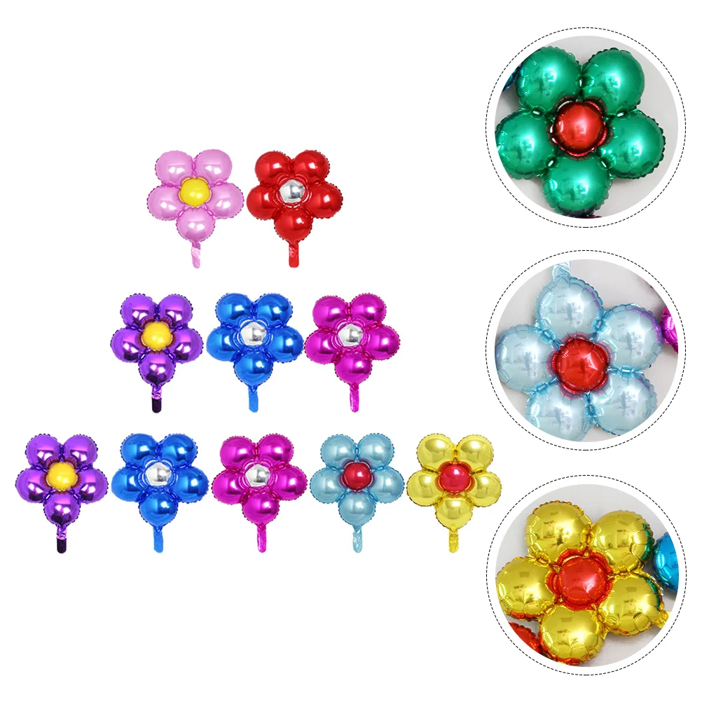 

Balloon Flower Balloons Party Birthday Decorations Easter Shaped Decoration Wedding Decorative Sunflower Aluminum Baby Valentine