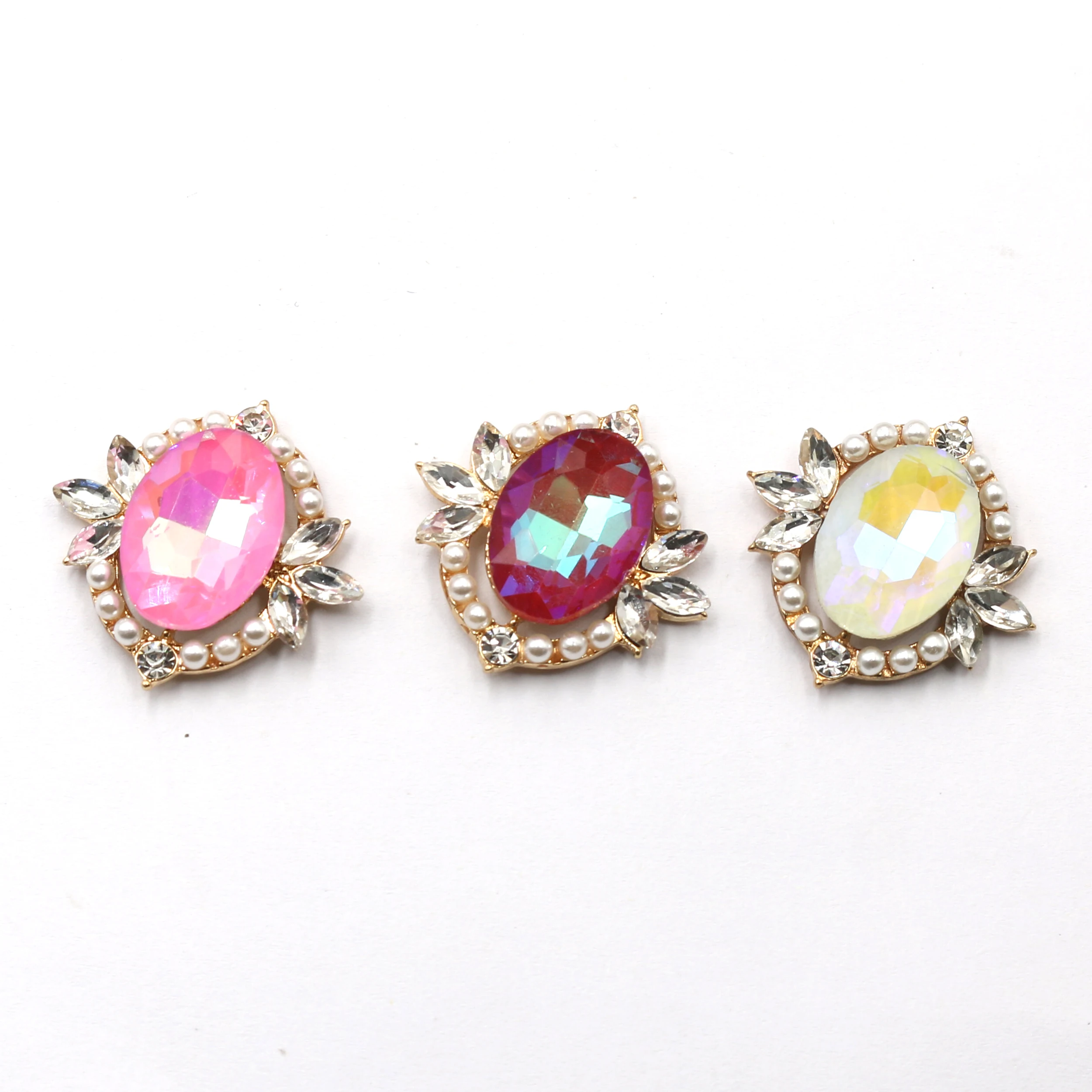 5 шт. 28*28 мм новый сплав искусственный жемчуг декоративная застежка на Хэллоуин