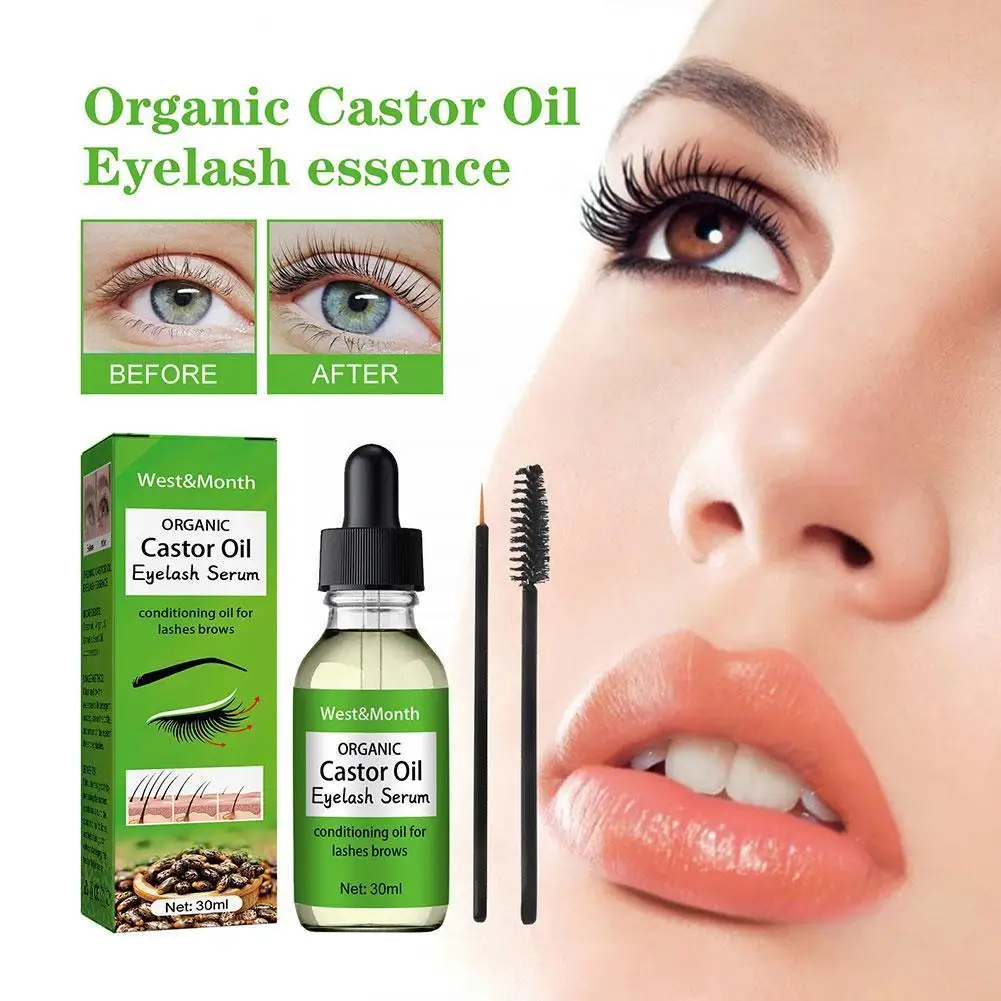 

30ML Mascara Lotion Eyelash Growth Essential Oil Natural Care Slender Longer Eyelash Thicker Density Eyebrows Curl Beauty M H9U7