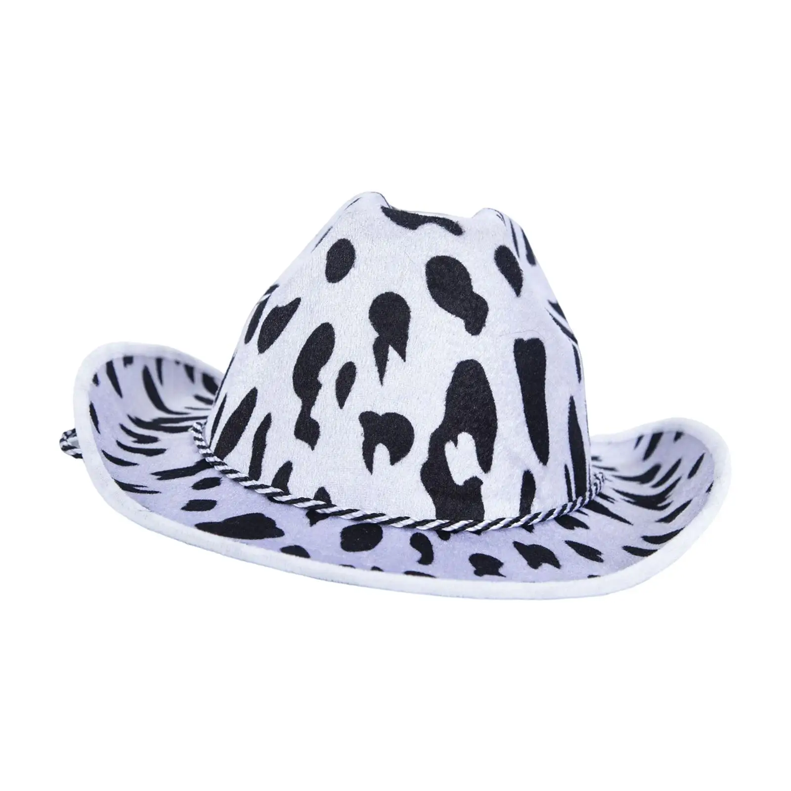 

Western Cow Hat Fancy Dress with Wind Lanyard Sun Hats Breathable Wide Brim Cowboy Cowgirl Hat for Adult Men Holiday Celebration