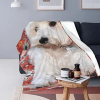 scottish dog blankets gift for animal dogs lover plush novelty warm throw blankets for home springautumn 09