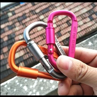 alluminum alloy mini carabiner keychain d ring buckle spring carabiner snap hook clip keychains outdoor camping equipment