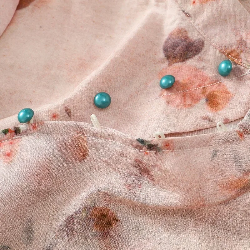 Женские хлопковые блузки в китайском стиле из конопли летние женские рубашки