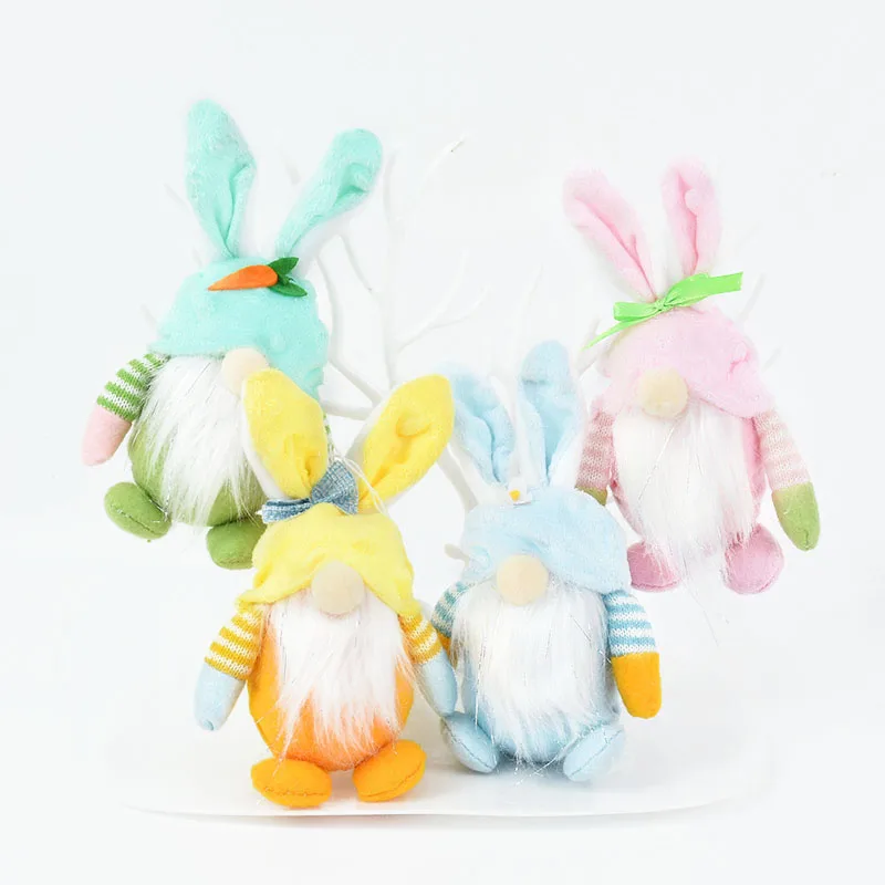 

1pc Easter Cute Faceless Bunny Decorations Gnome Rabbit Doll Hanging Ornaments Easter Party Home Decoration Bunny Kids Gifts
