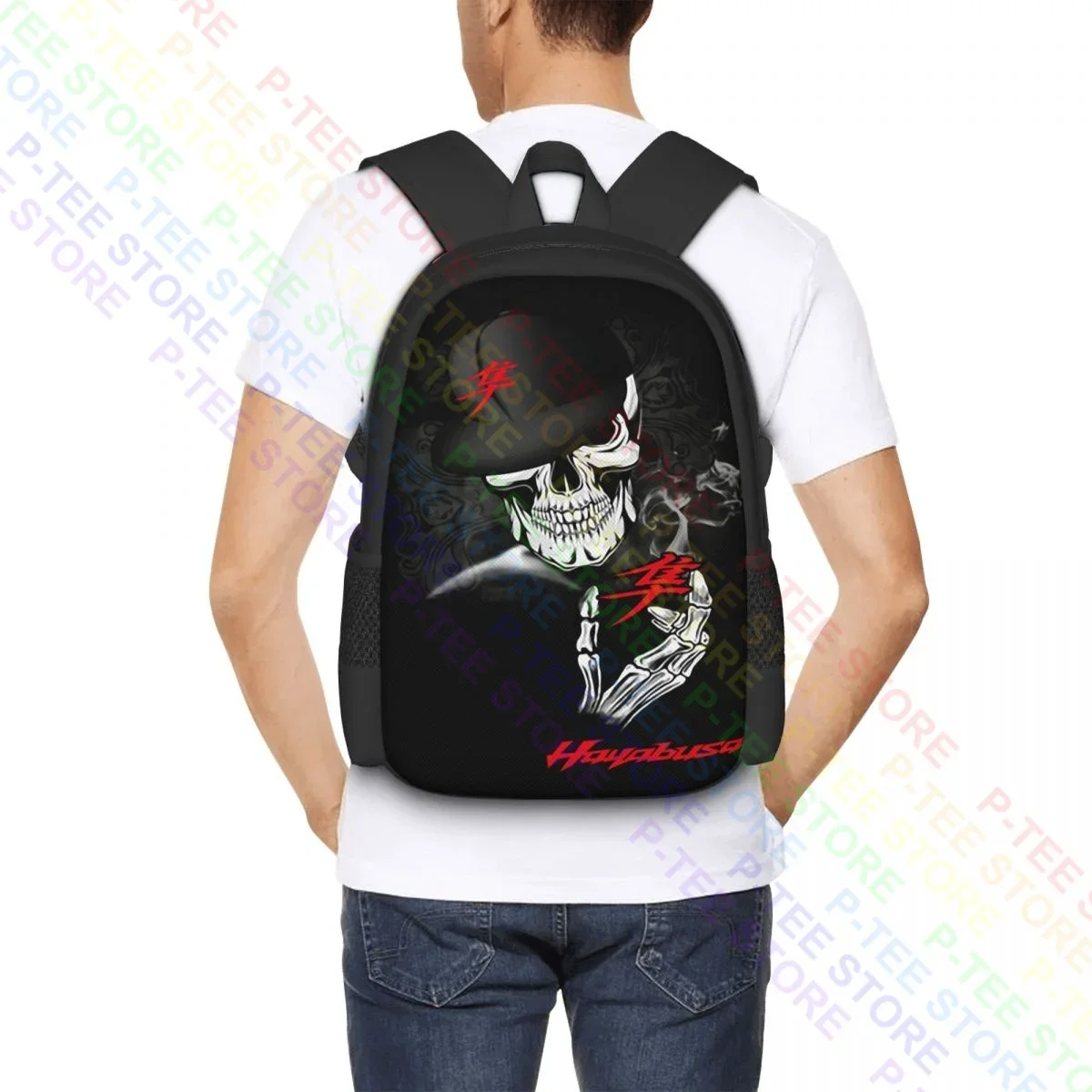 Рюкзак с логотипом Скелета Черепа Hayabusa большой вместимости Персонализированный