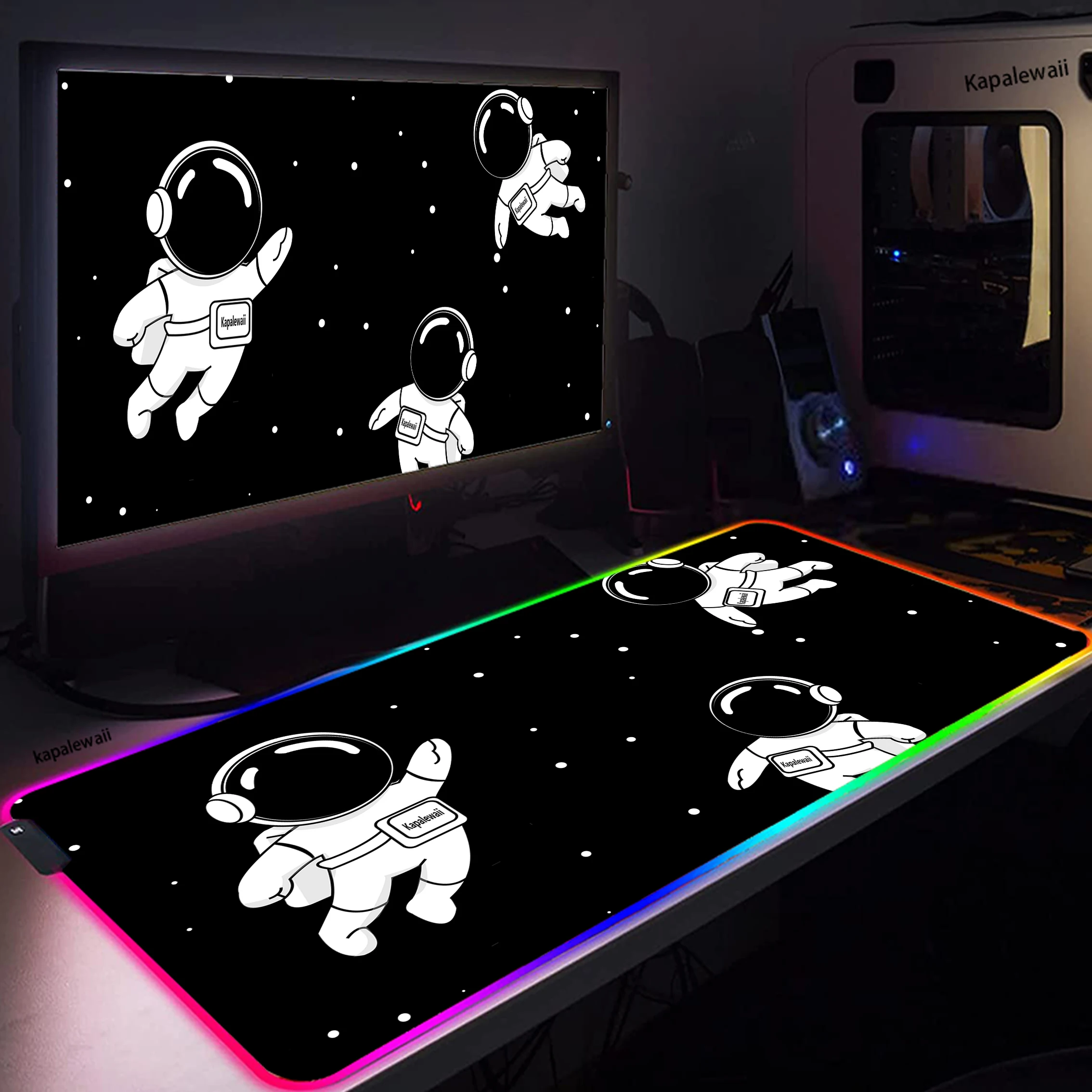 

Large RGB 90x40cm Office Computer Mousepad Space Student Desk Mat XXL Mouse Carpet Big Mause Pad Keyboard Led PC Desk Play Mats