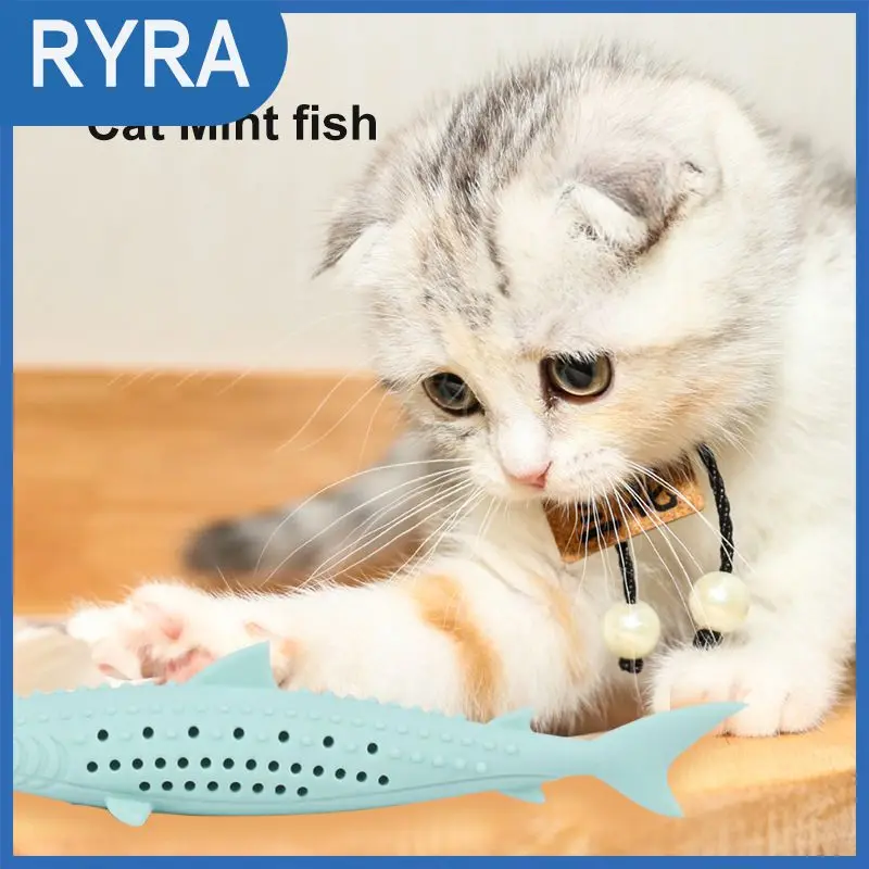 

Силиконовая Мягкая зубная щетка для кошек с мятой, Кошачьей Мятой