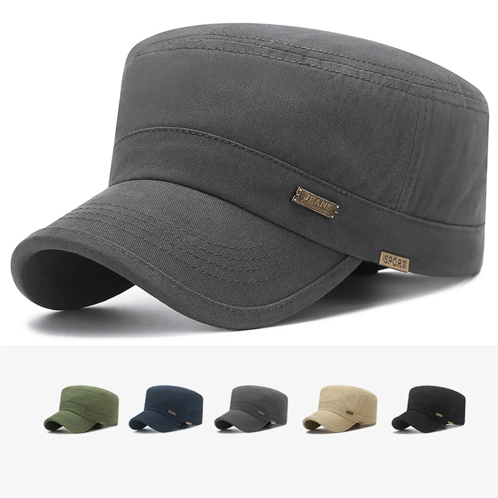 Gorra Militar De Béisbol Para Hombre Cap Táctico De Algodón Moda De Parte  Plana 