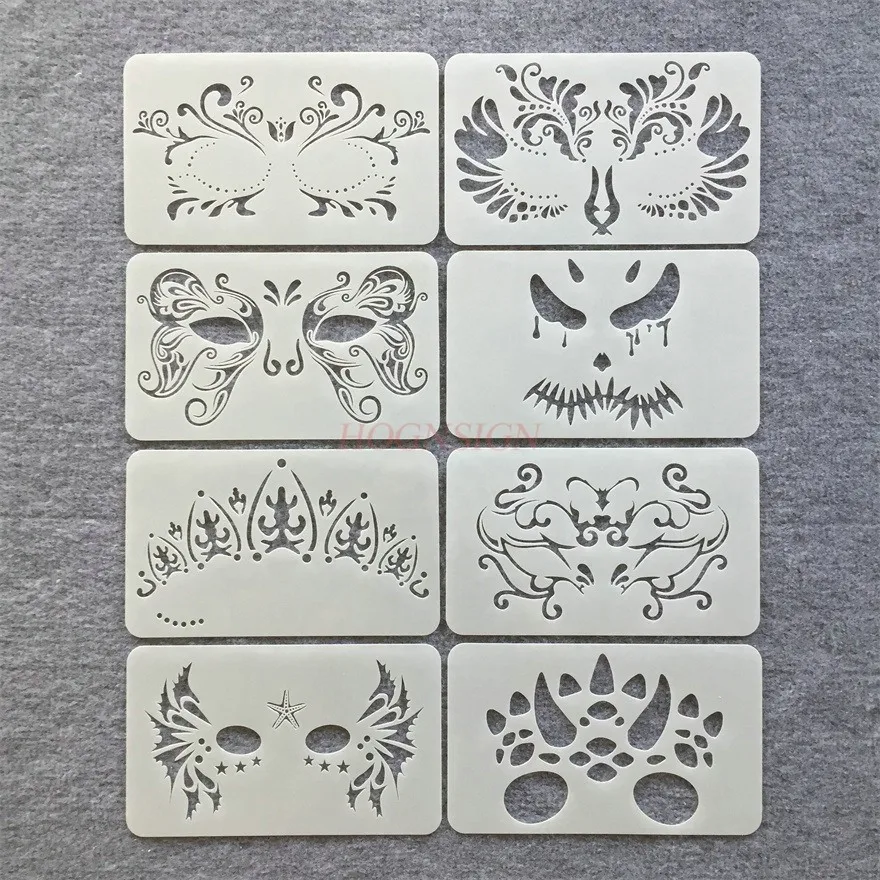 1 шт. новая вечеринка бал фестиваль креативный узор роспись лица шаблон