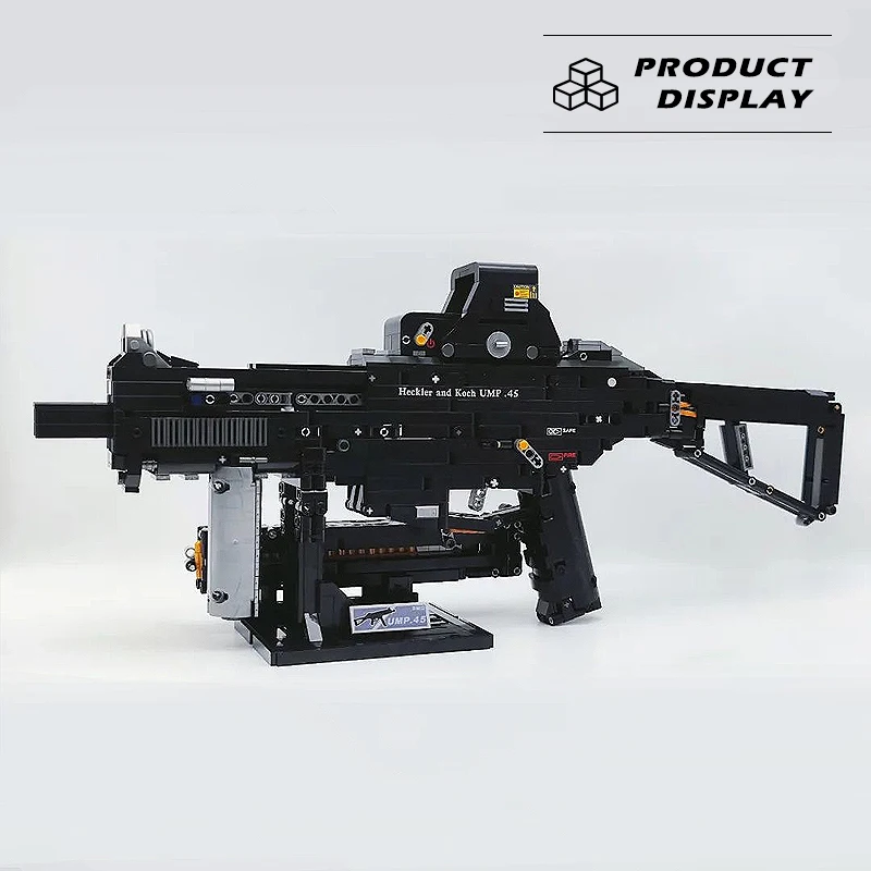 

Военные строительные блоки, оружие UMP45, строительные модели WW2, кирпичи, пистолет, стрельба, армейское оружие, строительные игрушки для детей, подарки для мальчиков