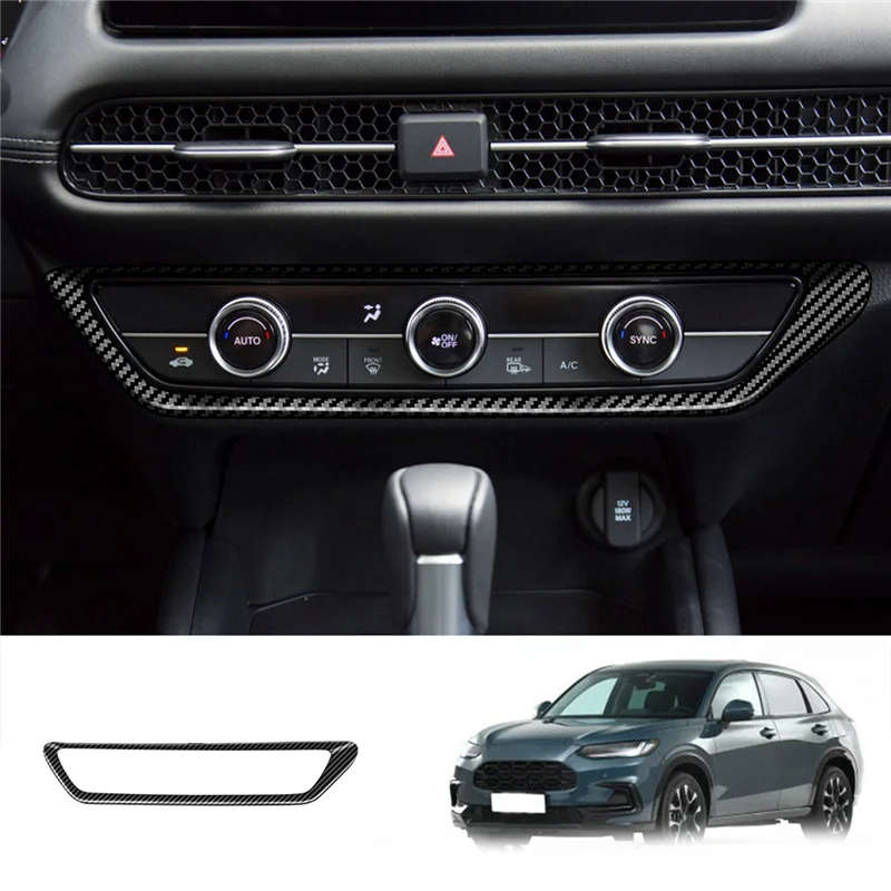 Для 2022 Honda ZRV ZR-V карбоновое волокно Автомобильный интерьер Кондиционер Ручка