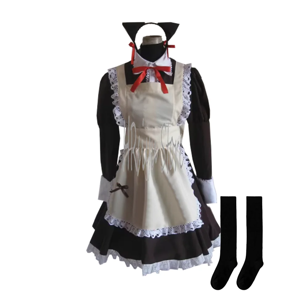 Женское платье для косплея Gokou Ruri вечерние костюмы на Хэллоуин аниме горничной