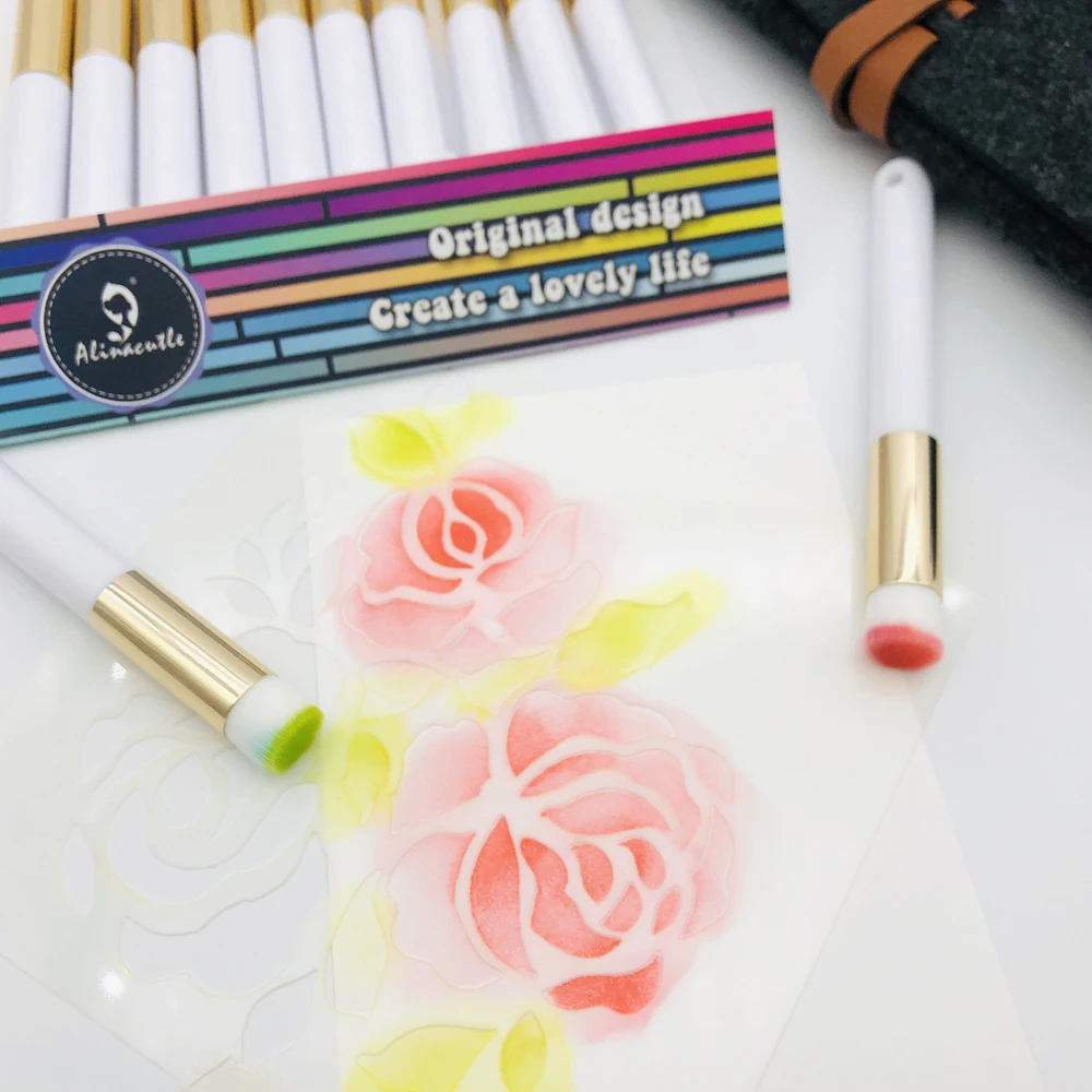 10 шт. миниатюрные инструменты для растушевки Кисть макияжа кисть рисования