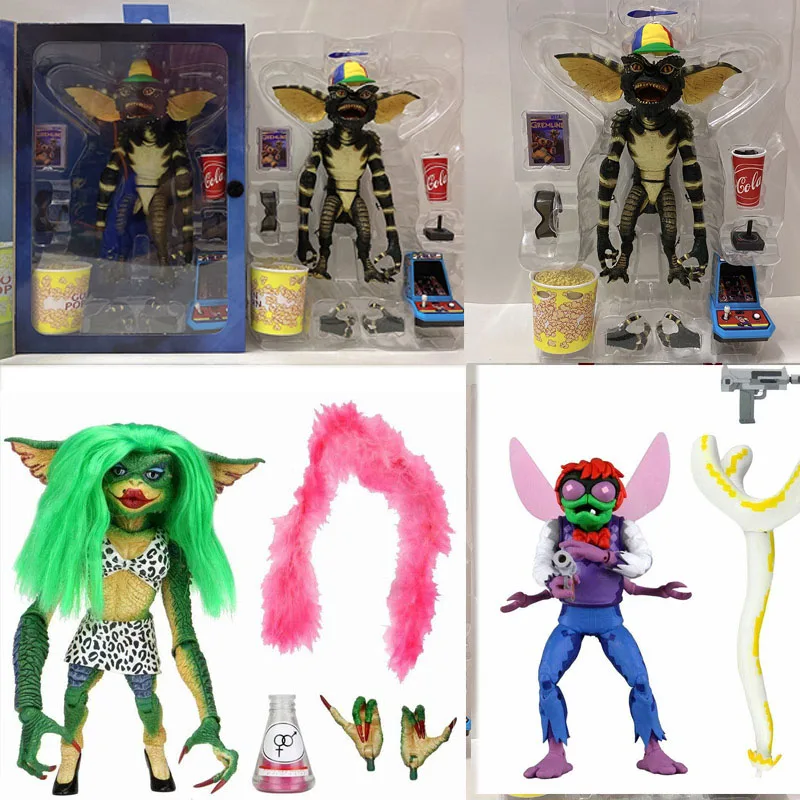 NECA Elf Gremlins 2 фигурка женщины Greta провести Счастливое Рождество с игрушки маленькие