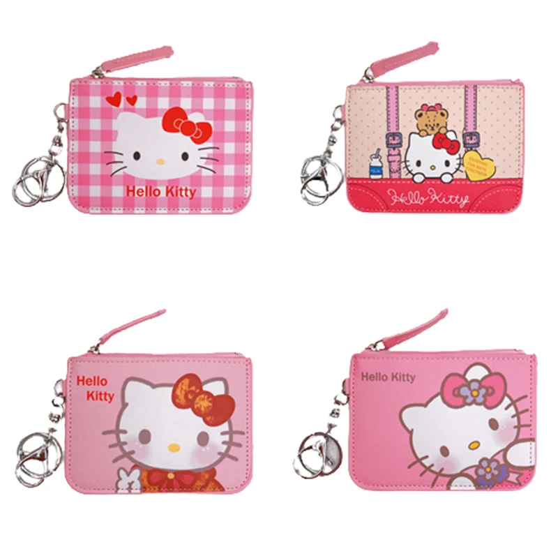 

Hello Kitty Coin Purse Kawaii Cartoon Bag Cinnamoroll Melody Cute Wallet Kuromi Pu Card Holder Cute Coin Purse Keychain Pendant