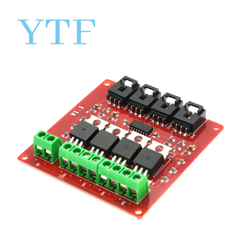 Четырехканальная 4-канальная Кнопка MOSFET IRF540 V4.0 + модуль переключателя для Arduino