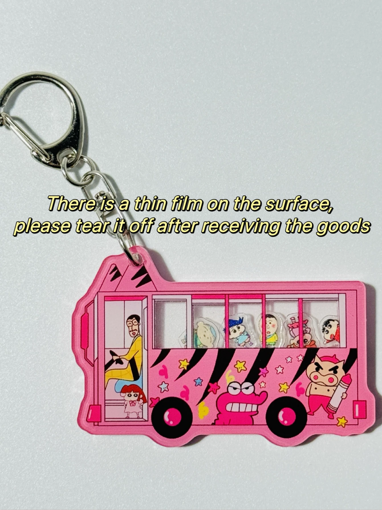 Карандаш Шин Чан аниме мультфильм утолщенный акриловый материал рокер брелок