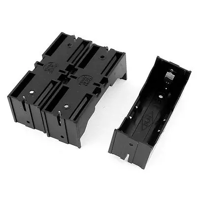 3 шт. пластиковый одинарный держатель для батареи 26650, ящик для хранения, черный