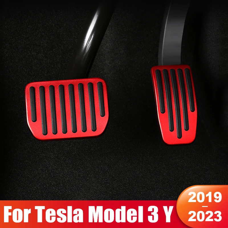 

For Tesla Model 3 Y 2019 2020 2021 2022 2023 2024 Car Accelerator Pedal Brake Pedals Cover Non-Slip Pad Interior Accessories