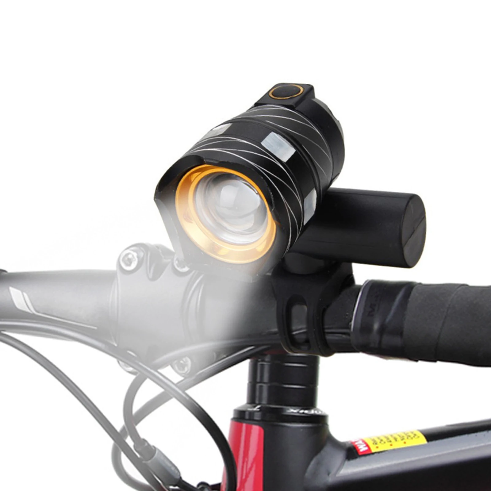 

Bicycle Light USB Rechargeable Bike Headlight Mountain Bike Warning Light Front Flashlight For Cycling Bicycle Accessories