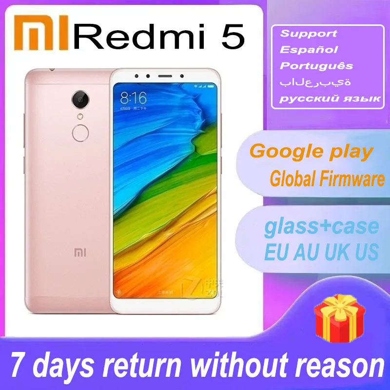 

Смартфон xiaomi redmi 5, разблокированный телефон, android