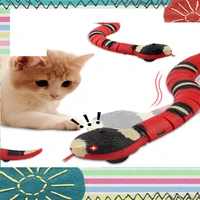 cat toy smart sensing simulation snake electric pet cats interactive play toy funny pet toy usb charging cat playful supplies