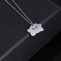 new irregular mens hip hop necklace smile face pendant necklace cute funny expression necklaces for women wholesale jewelry 2021