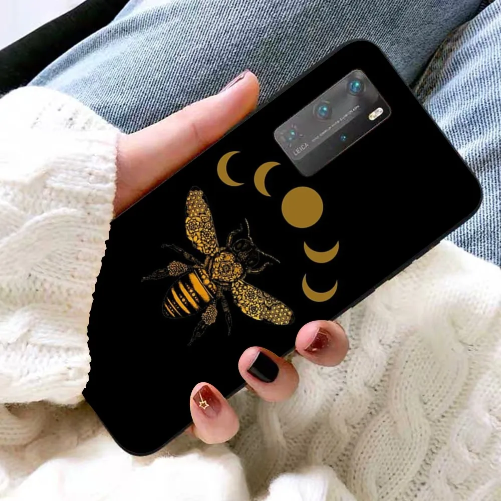 Чехол для телефона с принтом пчел Samsung A 13 21 30 31 32 51 52 53 70 Huawei Honor 50 60 OPPO vivo