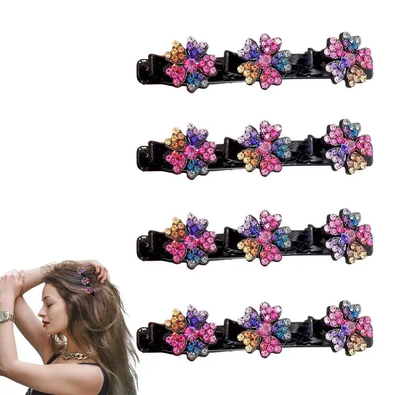 

4 шт., заколки для волос в оплетке