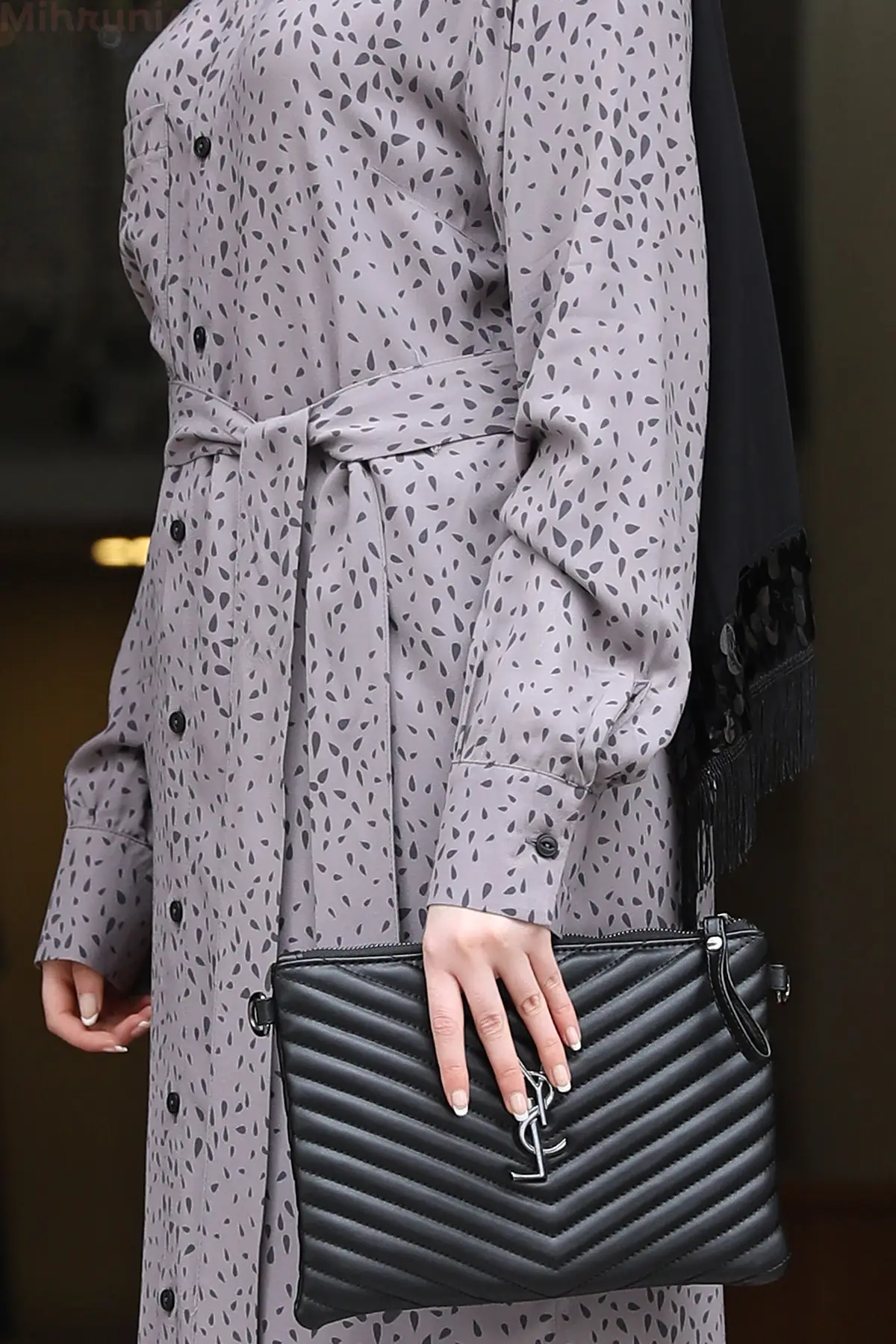 

Women Mink Spring-Button Front Tunic Muslim Tunic 2021 Fashion