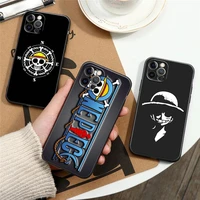 one piece luffy anime phone case for iphone 8 plus se 2020 11 12 13 pro xs max mini xr case manga straw hat soft silicone cover
