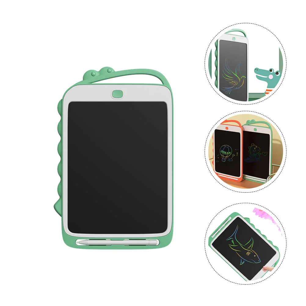

Reusable Erasable Drawing Pad Color Board Cartoon Small Writing Pad LCD Display Writing Pad Educational Learning ( Green )