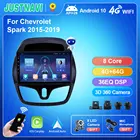 Автомагнитола JUSTNAVI для Chevrolet Spark 2015-2020, умный мультимедийный видеоплеер Carplay 360, камера, Авторадио OBD DSP 9 дюймов
