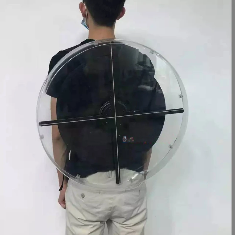 

Holographic Advertising Machine Screen Small 3D Led Fan Backpack Sale Display Advertising LED Fan Display with Backpack