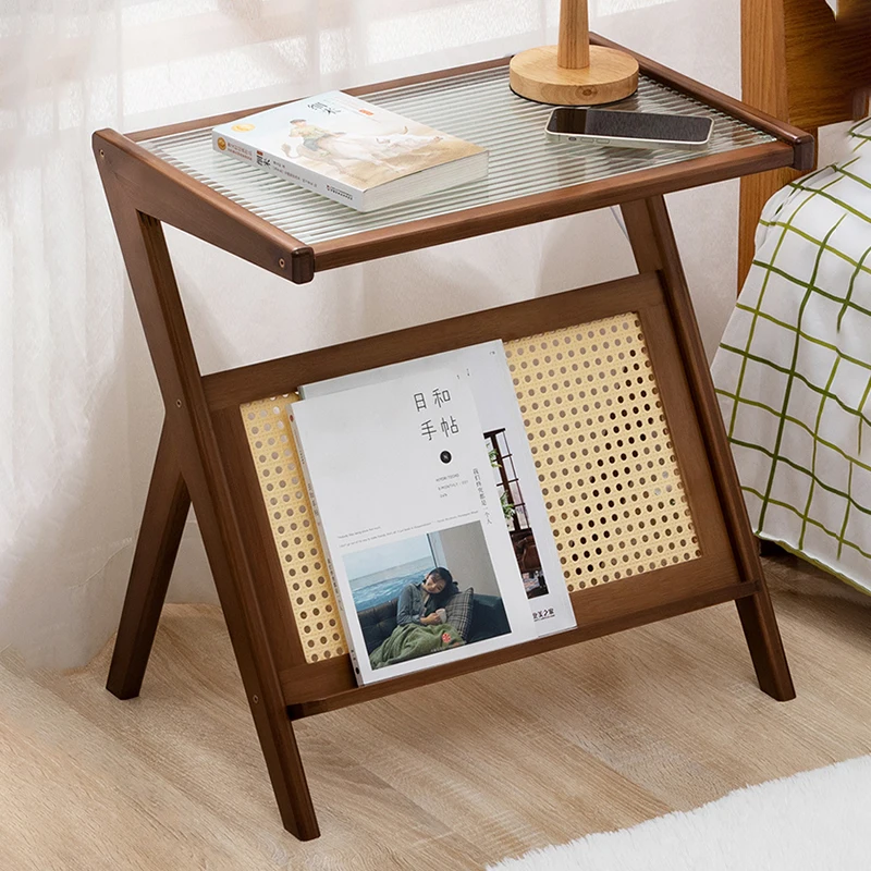

Unique Small Bedside Table Cheap Wooden Bedroom Narrow Bedside Table Drawers Mobile Mesas De Noche Multifunctional Furniture GG