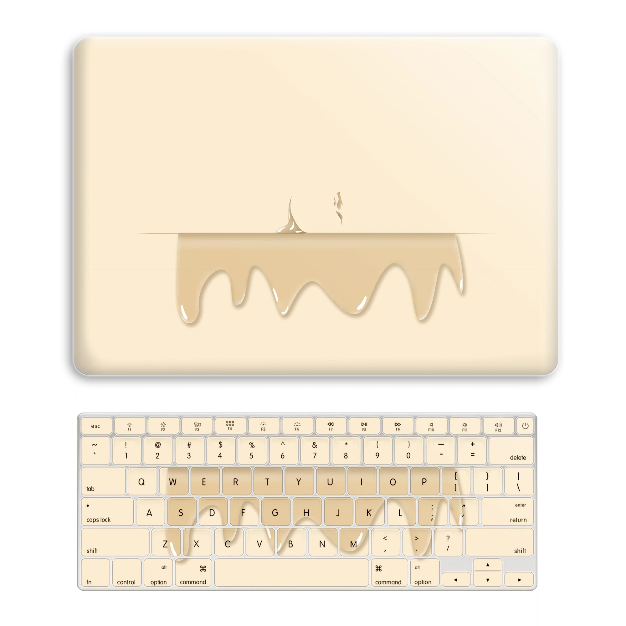 

1 SET Honey Water Droplets Laptop Case Protector For Macbook Notebook Cover With Keyboard Mask Customize Laptop Case Decoration