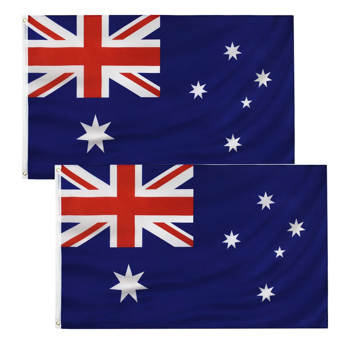 

2pcs Australia Flag 90x150cm Australian National Flags Polyester Vivid Color and Fade Proof with Brass Grommets