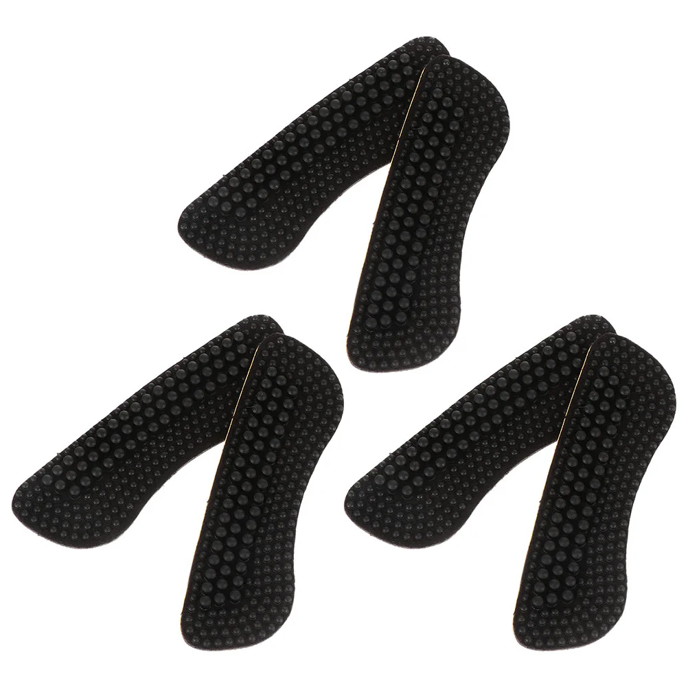 

3 Pairs Silicone Heel Posts Shoe Pads High Heels Cushions Non-slip Self-adhesive Liner Silica Gel Miss